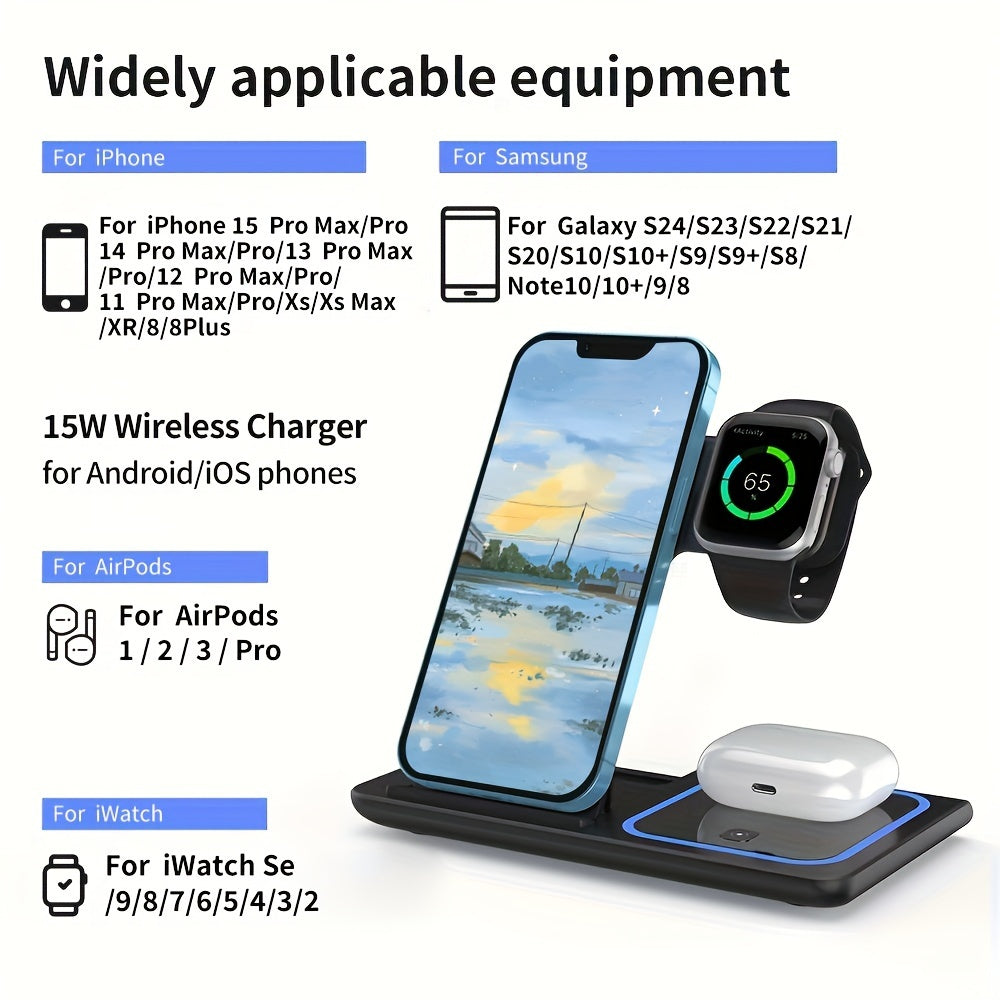 3 In 1 Wireless Charging Station